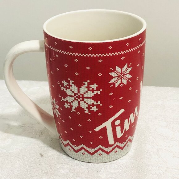 Tim Hortons Mug #/No 015; 2015 ~ Ltd. Edition, Christmas Knit Sweater Design - Picture 2 of 5
